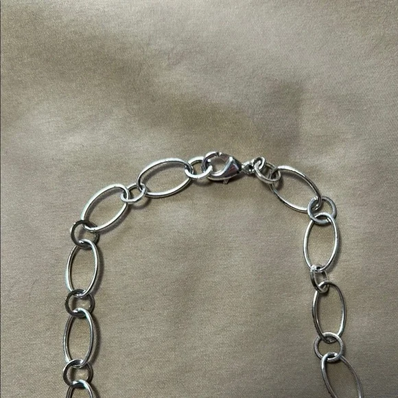 Origami Owl HTF Silver Link Chain with 4 Charms - Picture 4 of 4